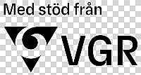 Med stöd från VGR kort logotyp övanför svart.svg